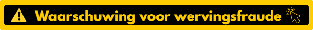 Waarschuwing wervingsfraude