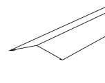 Bovennok - 3.000 mm - RAL 7016 - 15 t/m 25°