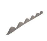 Profielvulling - golfplaat - 51/177 - 1.065 x 25 mm - grijs