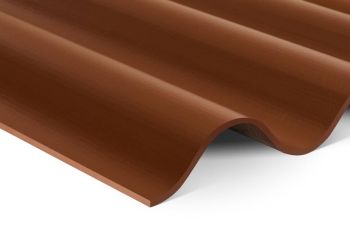 Swisspearl Vezelcement Golfplaat Cemfort®B65 - Roodbruin