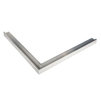 Roval - buitenhoek - aluminium - 500 x 500 - blank