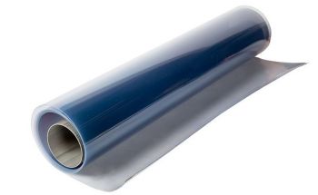 PVC glashelder vlak op rol; dikte: 1,2mm